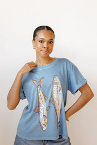 gone fishing tee