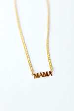 mode, mama block necklace