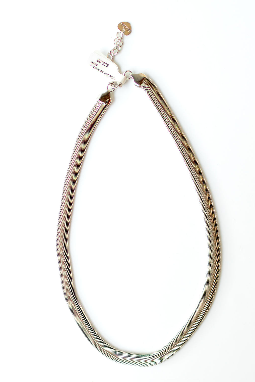 mode, billie thin necklace - silver