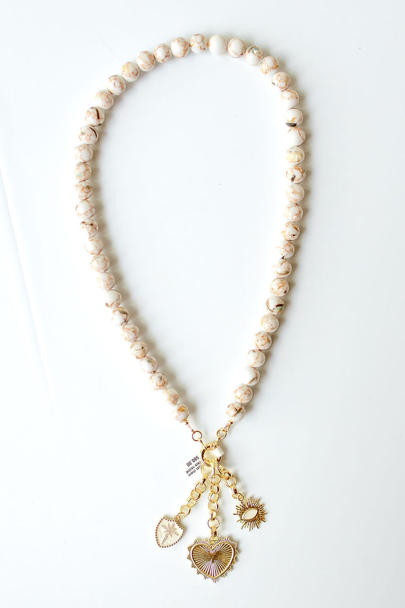 mode, san tropez charm necklace