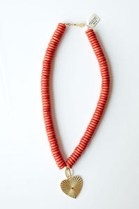 mode, grand love beaded necklace