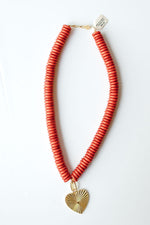 mode, grand love beaded necklace