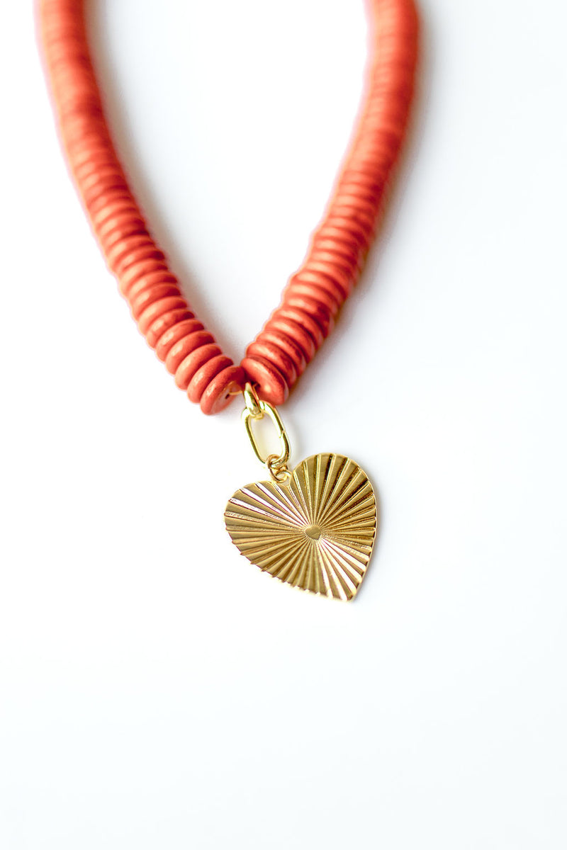 mode, grand love beaded necklace