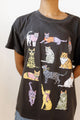cats vintage black