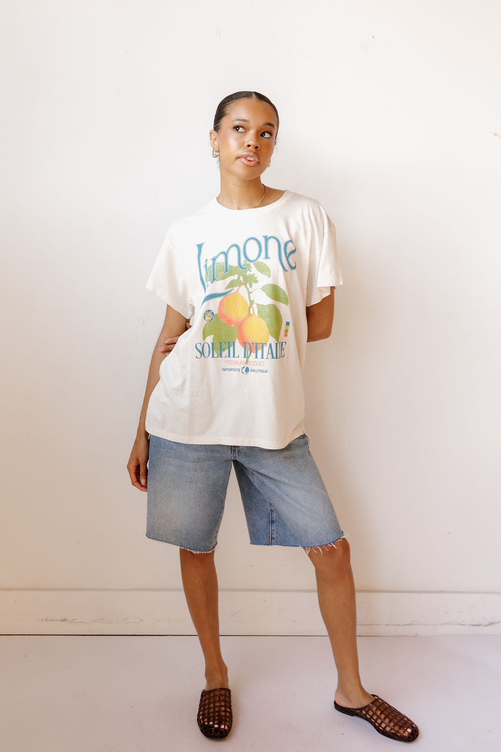 limone printed tee