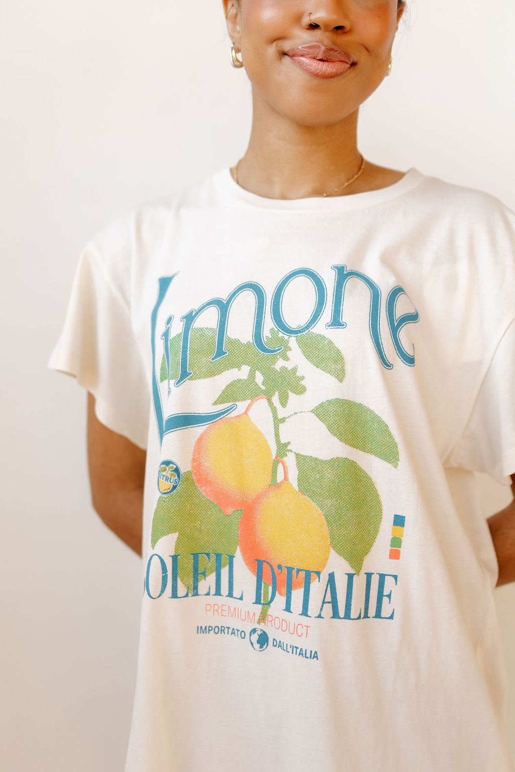 limone printed tee