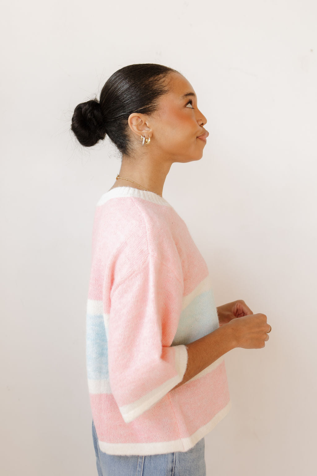 katy colorblock cardigan