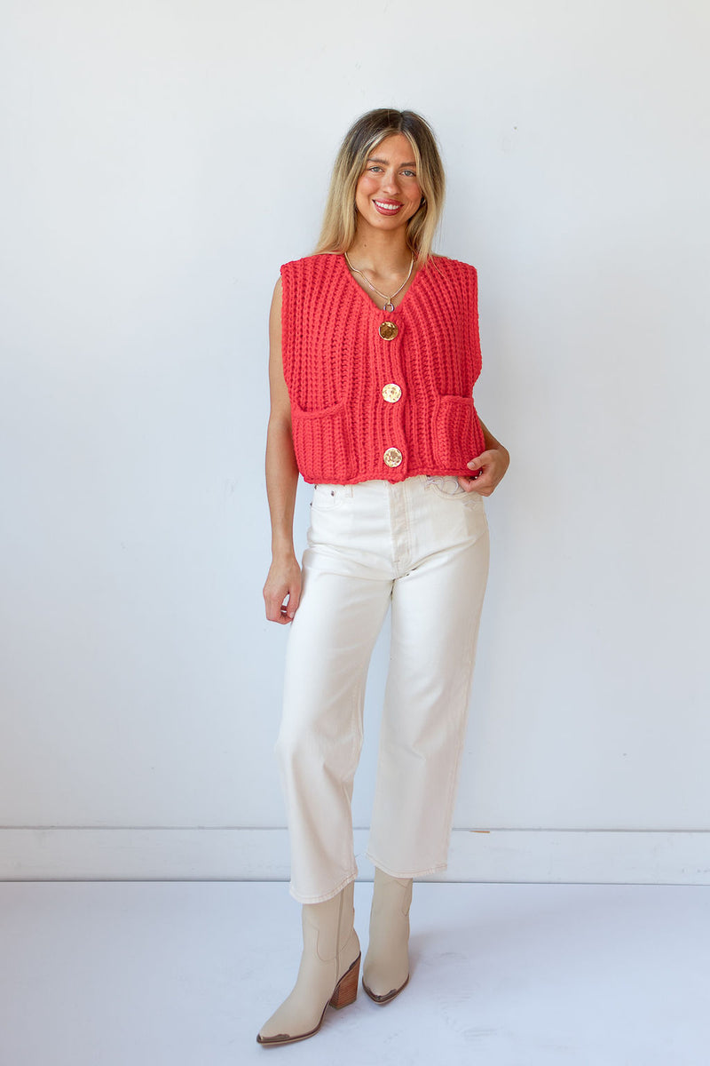 mode, vesper knit vest