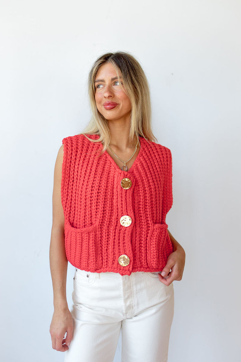 mode, vesper knit vest