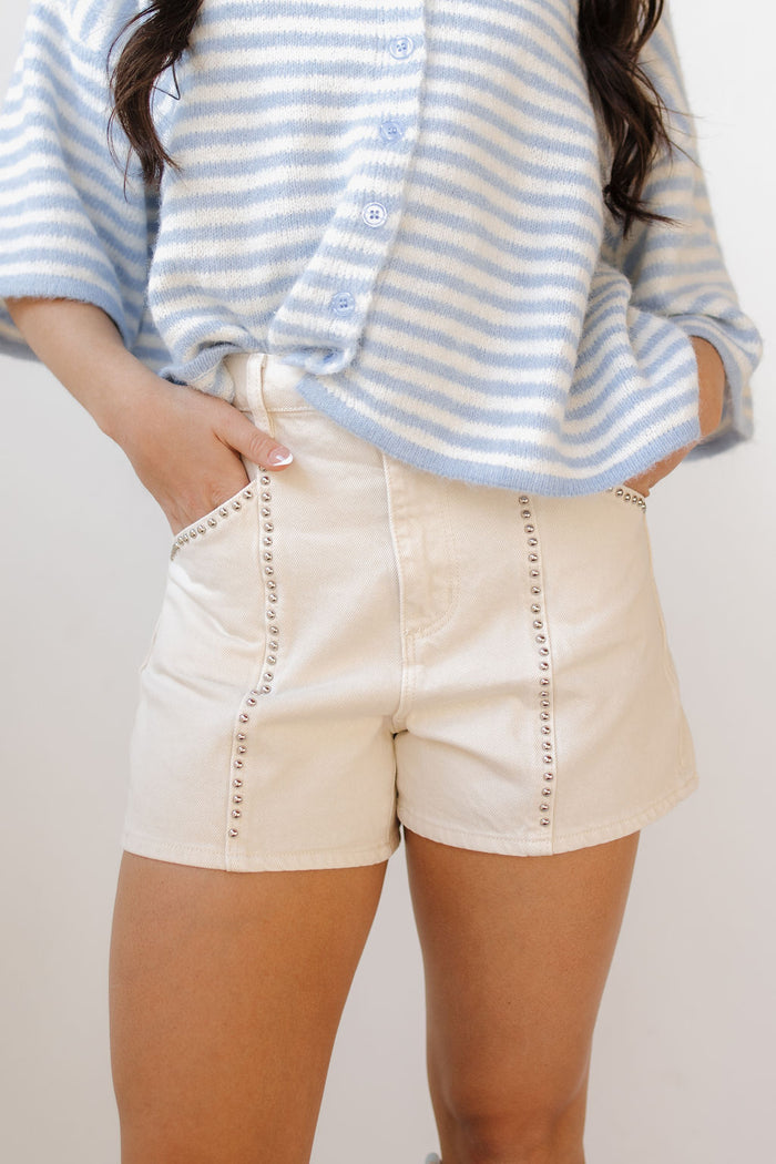 studded mirage shorts