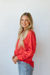 mode, slow down button blouse