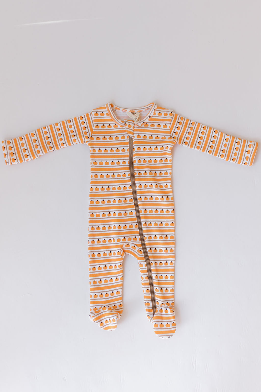 pumpkin patch footie pajamas
