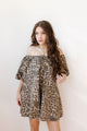 leopard denim