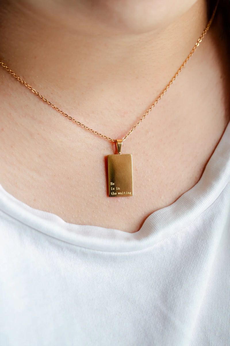 mode, he is in the waiting necklace