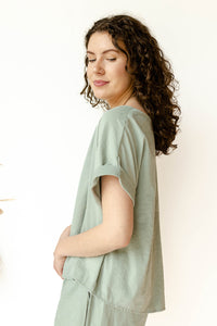 mode, jamie oversized top