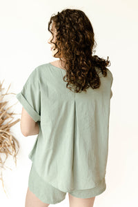 mode, jamie oversized top