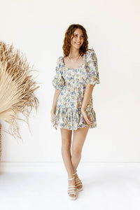 mode, brielle floral mini dress