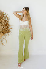 mode, leilani ruffled mesh top