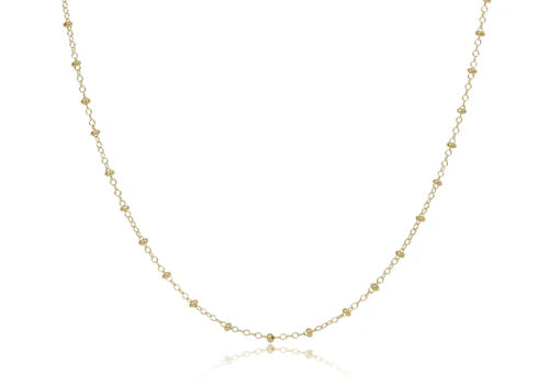 15" choker simplicity chain gold 2mm classic gold