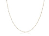 15" choker simplicity chain gold 2mm pearl