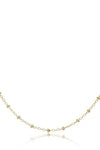 15" choker simplicity chain gold 2mm classic gold