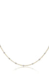 15" choker simplicity chain gold 2mm pearl