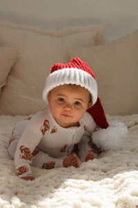 mode, christmas teddy pajamas
