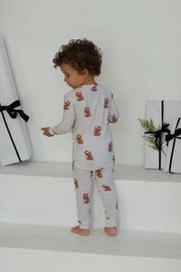 mode, christmas teddy pajamas