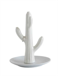 mode, porcelain cactus jewelry holder