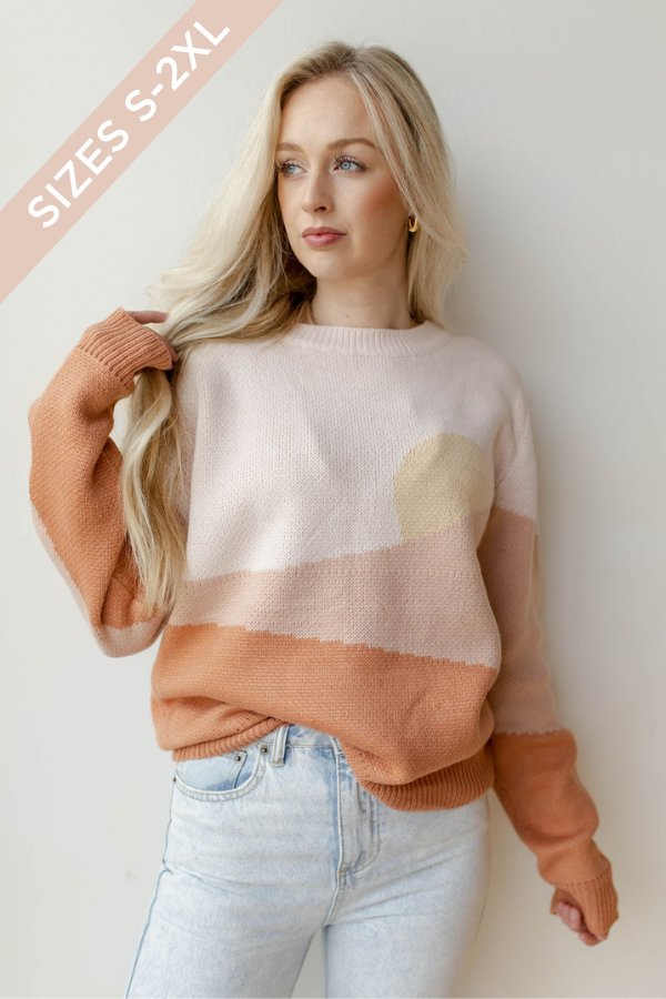 mode, sunrise sweater