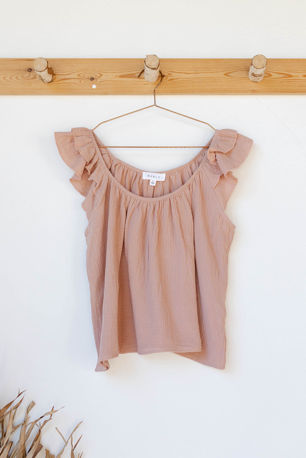 mode, adelyn ruffle shoulder top