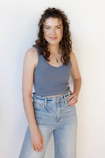 mode, lorelei ribbed crop tank