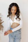 mode, ezra twist crop top