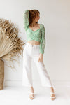 mode, bonnie floral top