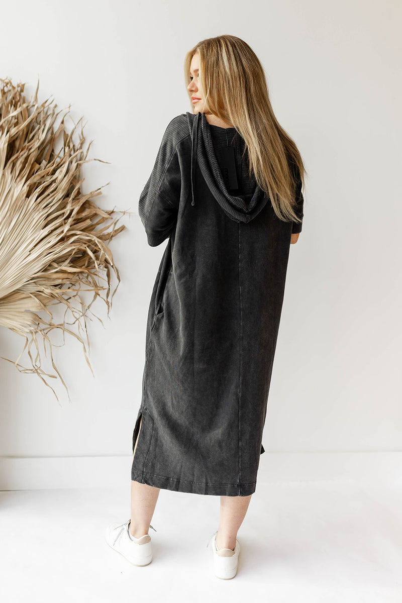 mode, hooded lounge dress