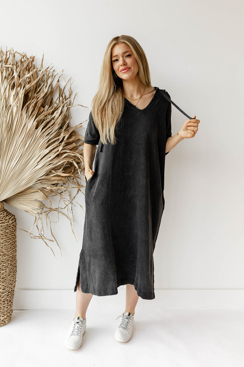 hooded lounge dress