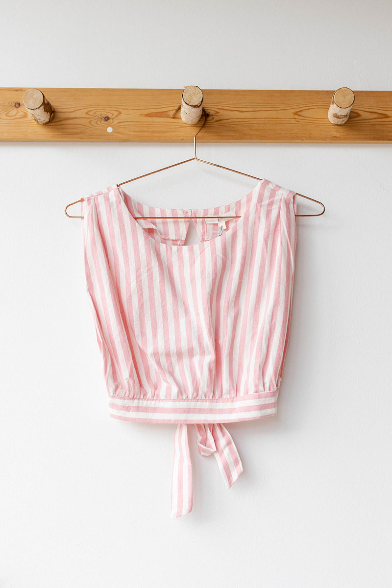 mode, annabella stripe crop top