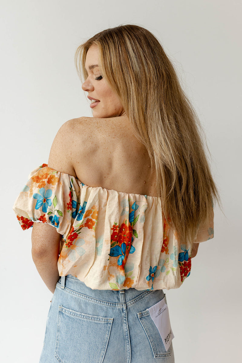 mode, aubrie off shoulder top