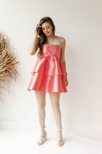 mode, evangeline ruffle mini dress