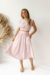mode, annabella stripe skirt