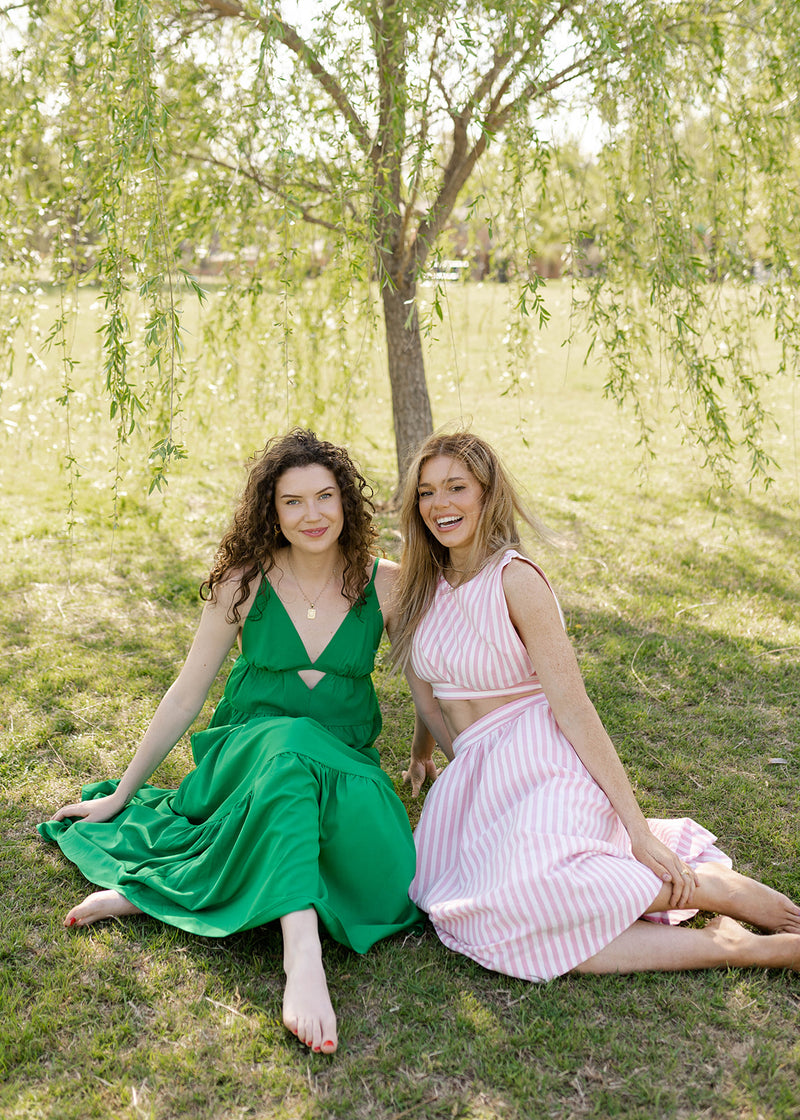 mode, annabella stripe crop top