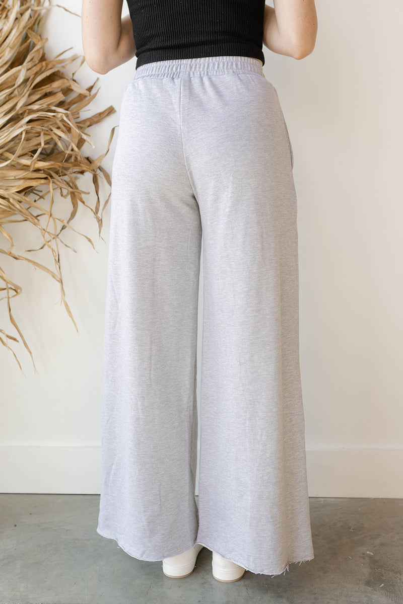 wide leg sweat pants