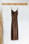 mode, honeymoon with me cowel neck dress
