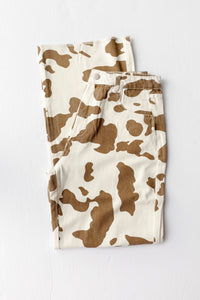 mode, cow print pants
