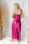 mode, honeymoon with me cowel neck dress