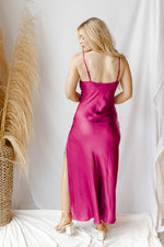 mode, honeymoon with me cowel neck dress
