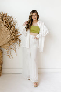mode, sofia oversize button up