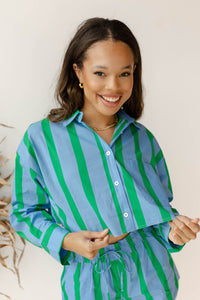 mode, austin crop blouse