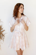 mode, georgia plaid mini dress