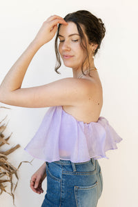 mode, camila ruffle top